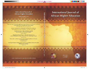 IJAHE cover with table of contents