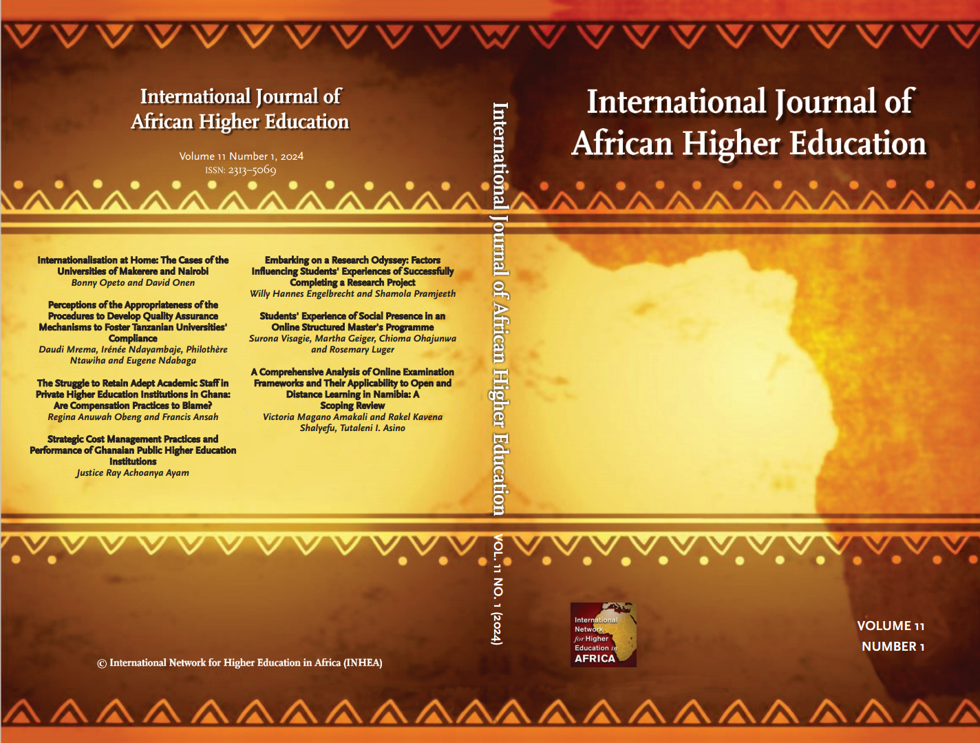 					View Vol. 11 No. 1 (2024): International Journal of African Higher Education
				