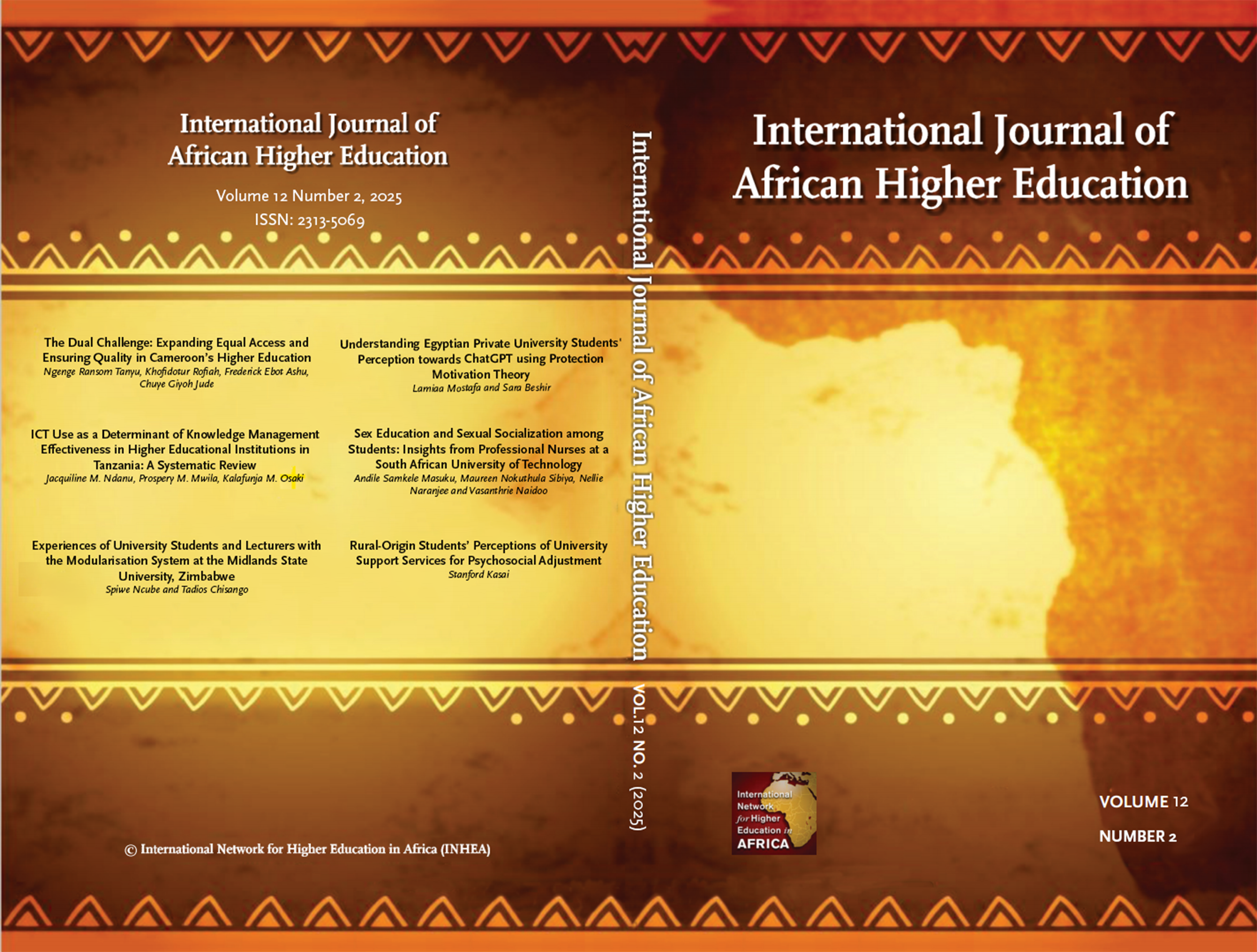 					View Vol. 12 No. 2 (2025): International Journal of African Higher Education (IJAHE)
				