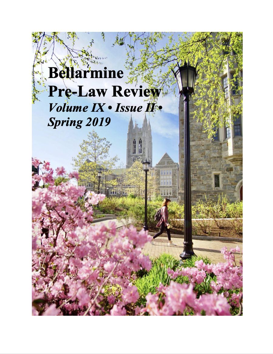 					View Vol. 9 No. 2 (2019): Bellarmine Pre-Law Review
				